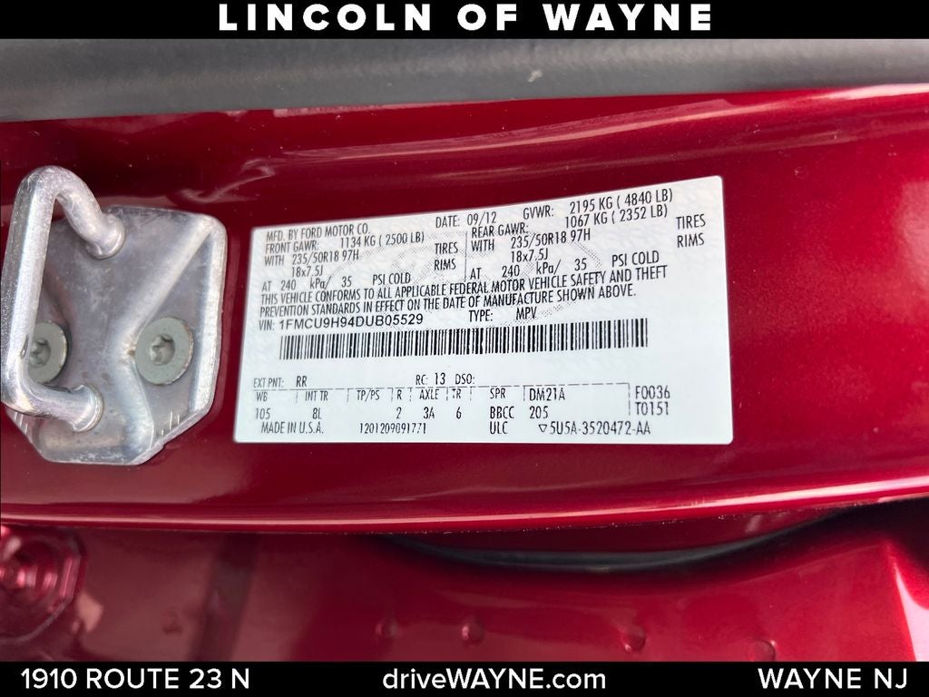 2013 Ford Escape SEL