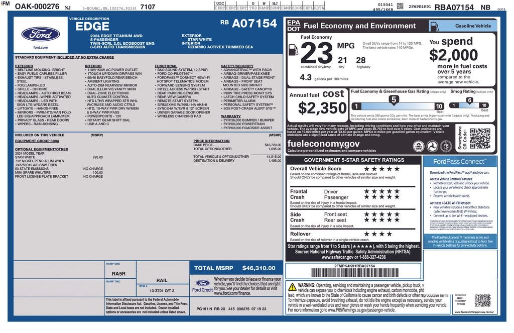 2024 Ford Edge Titanium
