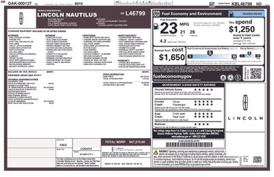 2019 Lincoln Nautilus Select