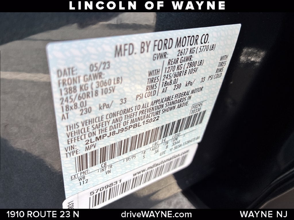 2023 Lincoln Nautilus Standard