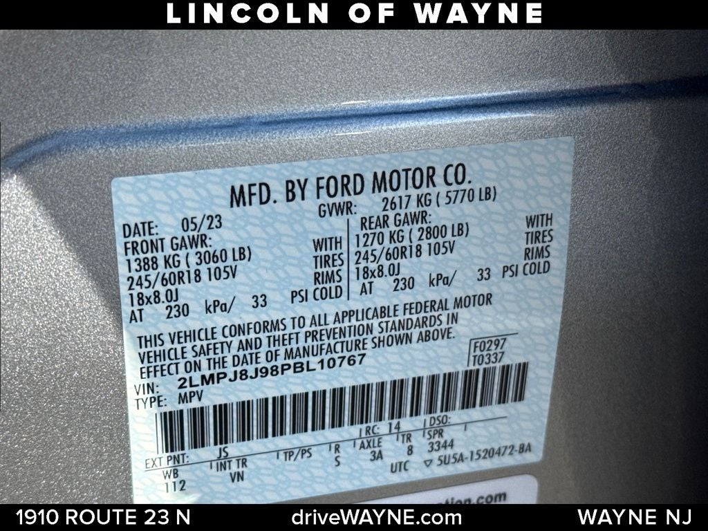 2023 Lincoln Nautilus Standard