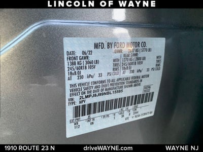 2022 Lincoln Nautilus Standard