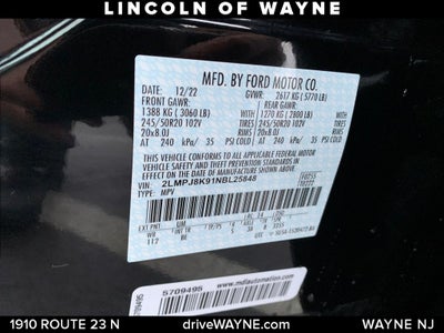 2022 Lincoln Nautilus Reserve