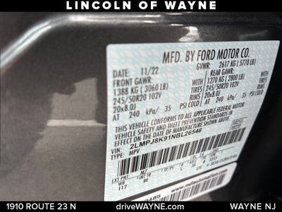 2022 Lincoln Nautilus Reserve