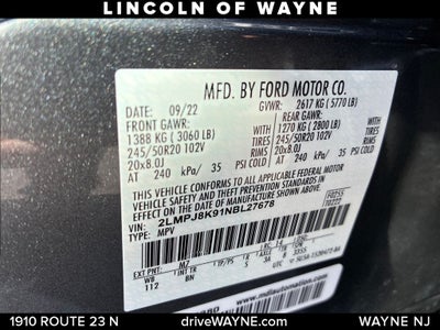 2022 Lincoln Nautilus Reserve
