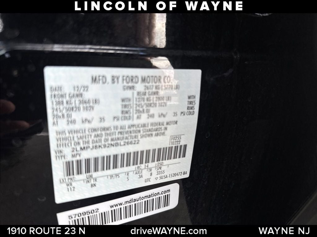 2022 Lincoln Nautilus Reserve