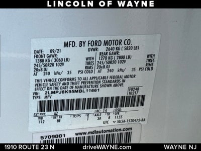 2021 Lincoln Nautilus Reserve