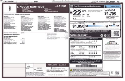 2021 Lincoln Nautilus Reserve