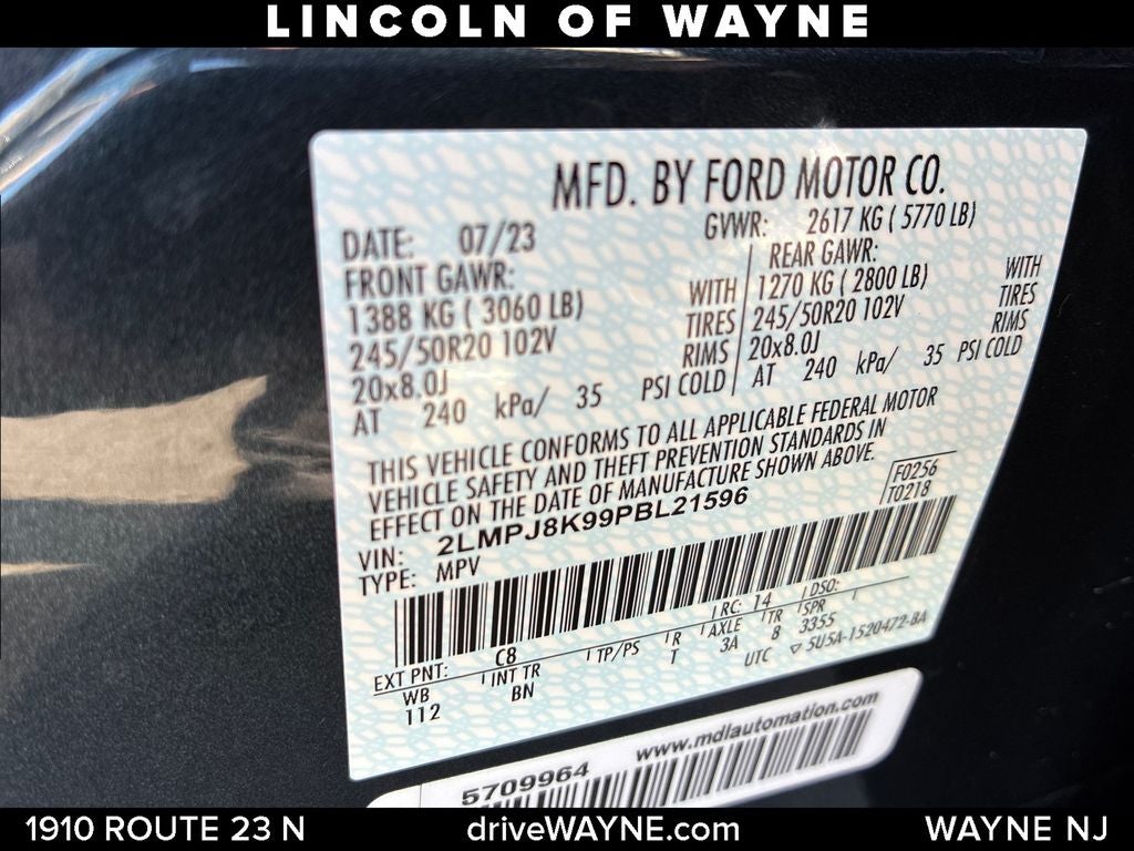 2023 Lincoln Nautilus Reserve