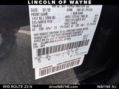2022 Lincoln Nautilus Reserve