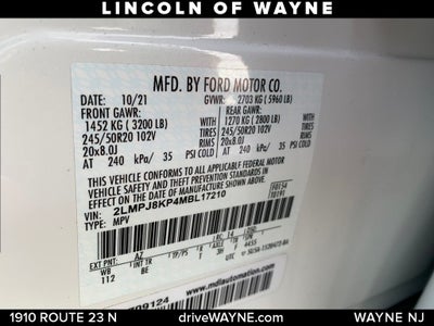 2021 Lincoln Nautilus Reserve