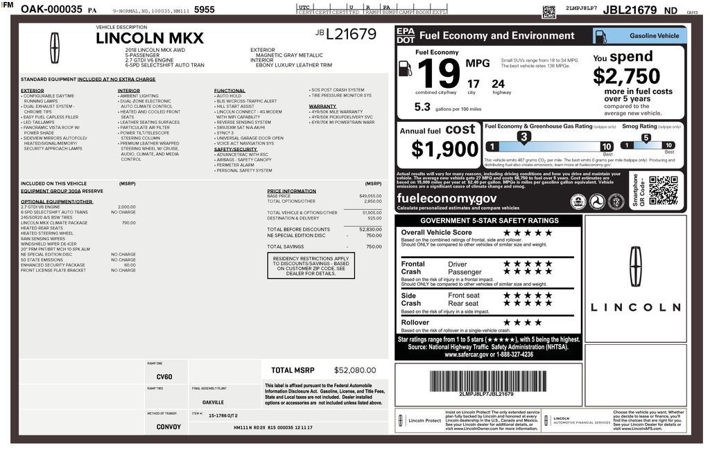 2018 Lincoln MKX Reserve