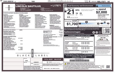 2022 Lincoln Nautilus Black Label