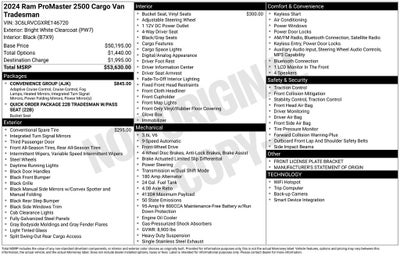 2024 RAM ProMaster 2500 High Roof