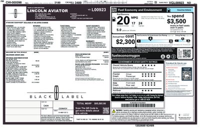 2027 Lincoln Aviator Black Label™