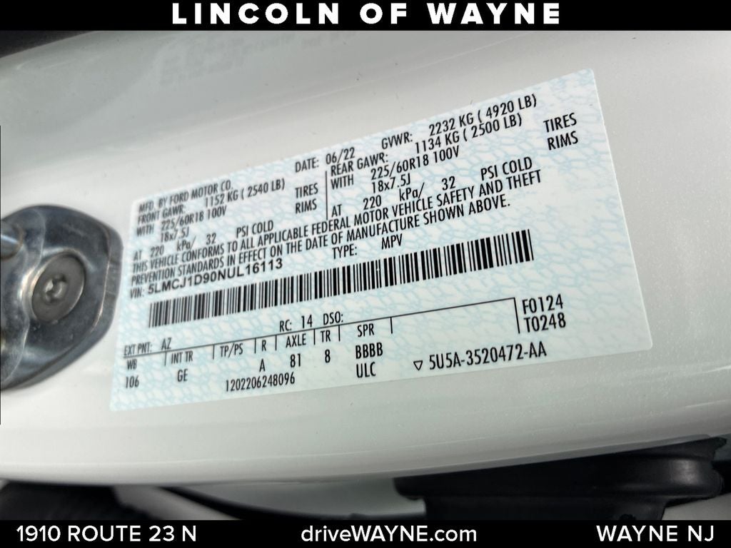 2022 Lincoln Corsair Base