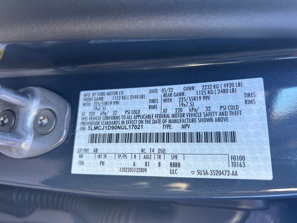 2022 Lincoln Corsair Standard