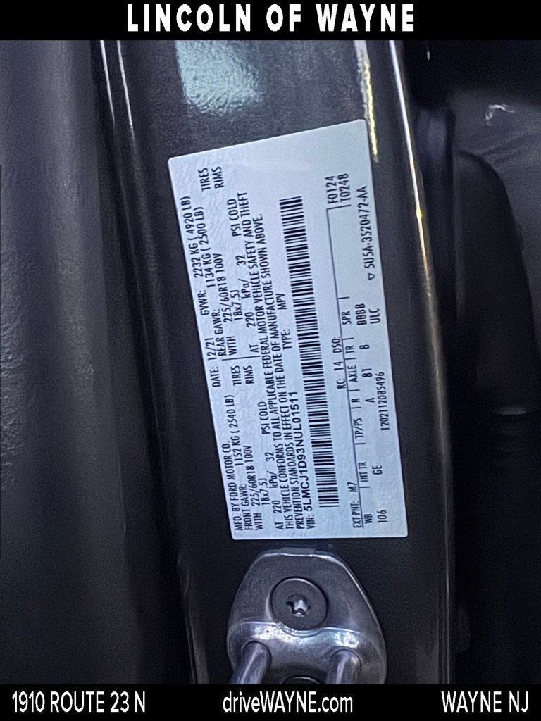 2022 Lincoln Corsair Standard