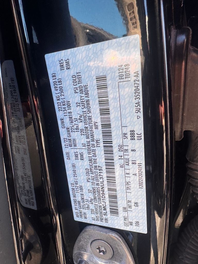 2022 Lincoln Corsair Standard