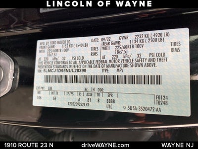 2022 Lincoln Corsair Standard