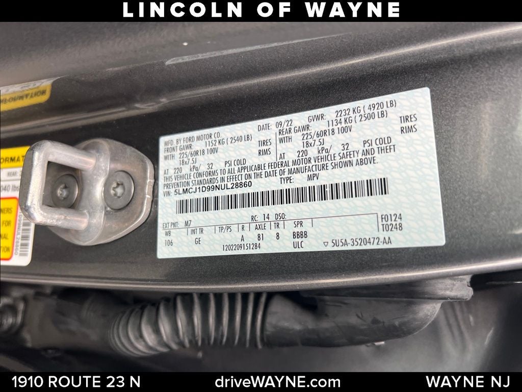 2022 Lincoln Corsair Standard