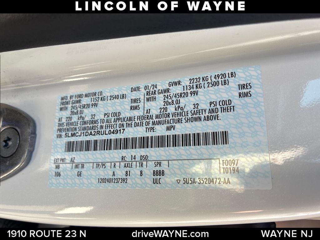 2024 Lincoln Corsair Premiere