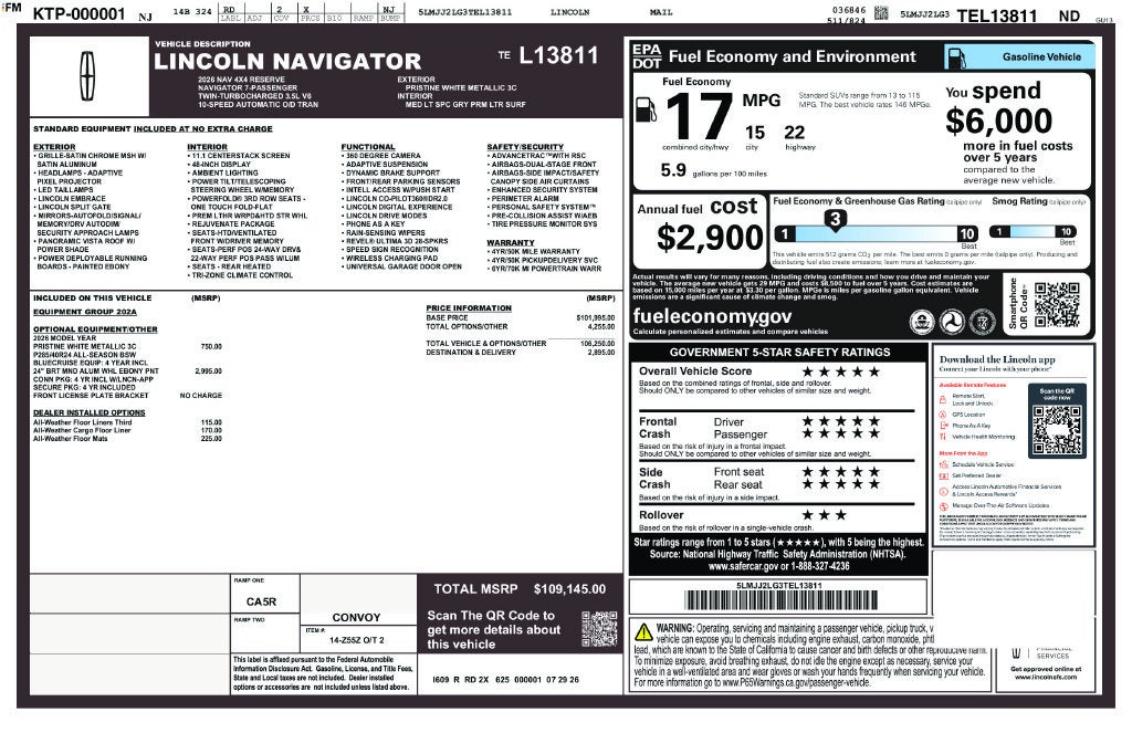 2026 Lincoln Navigator Reserve