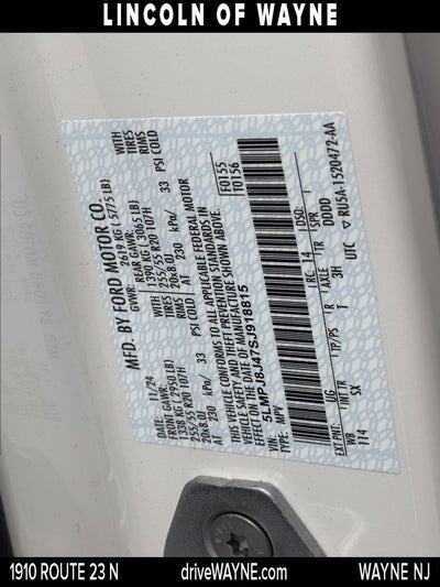 2025 Lincoln Nautilus Premiere