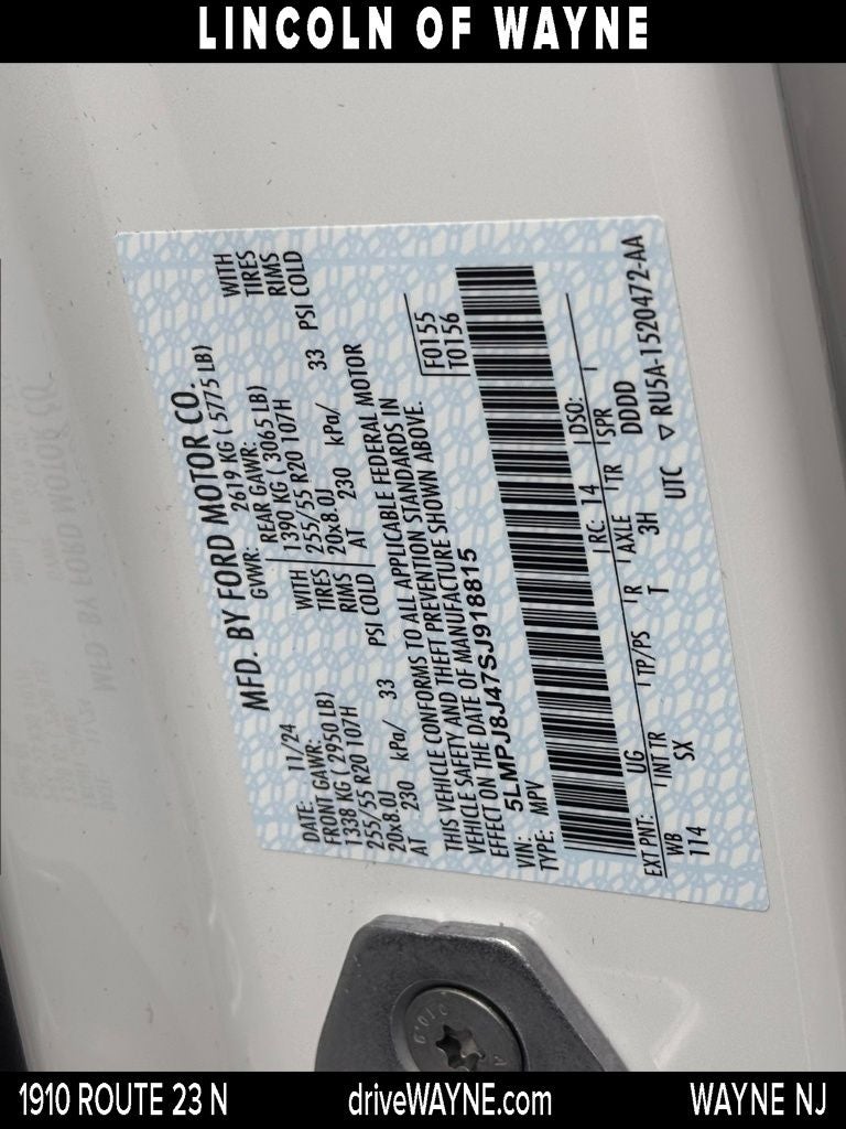 2025 Lincoln Nautilus Premiere