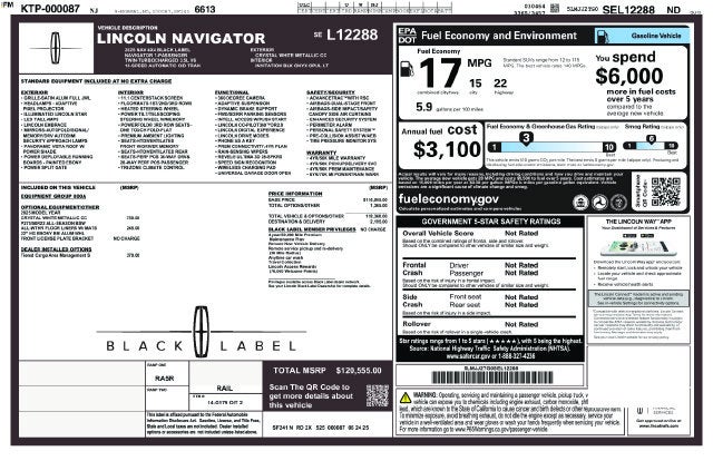 2025 Lincoln Navigator Lincoln Black Label