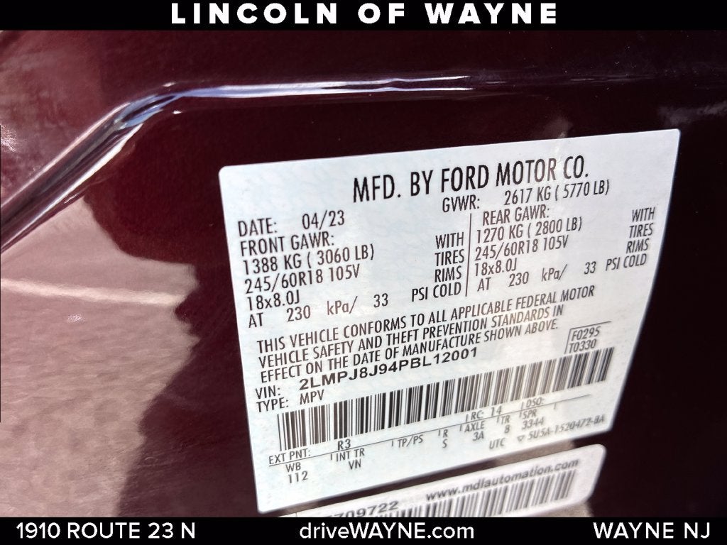 2023 Lincoln Nautilus Standard