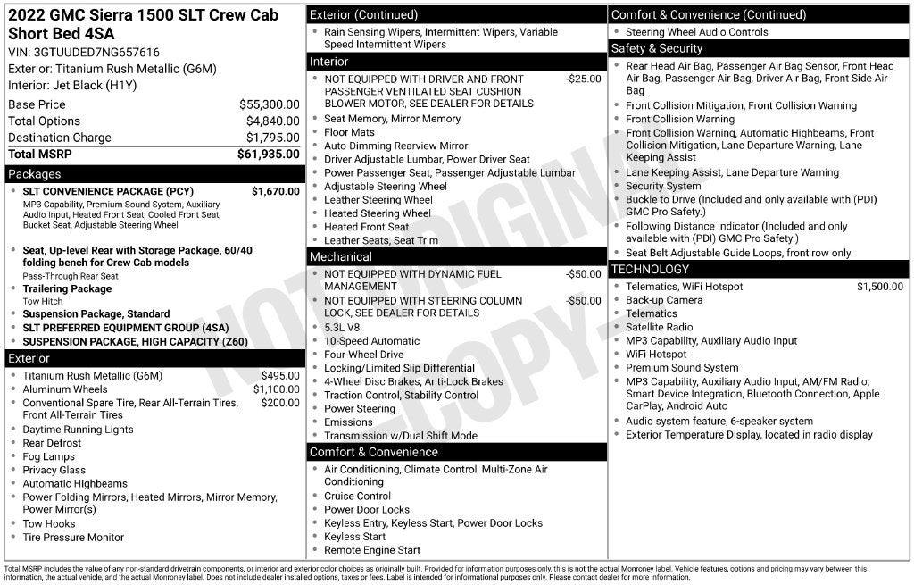 2022 GMC Sierra 1500 SLT