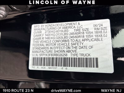 2024 Honda Ridgeline Black Edition