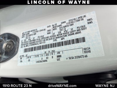 2022 Lincoln Corsair Standard