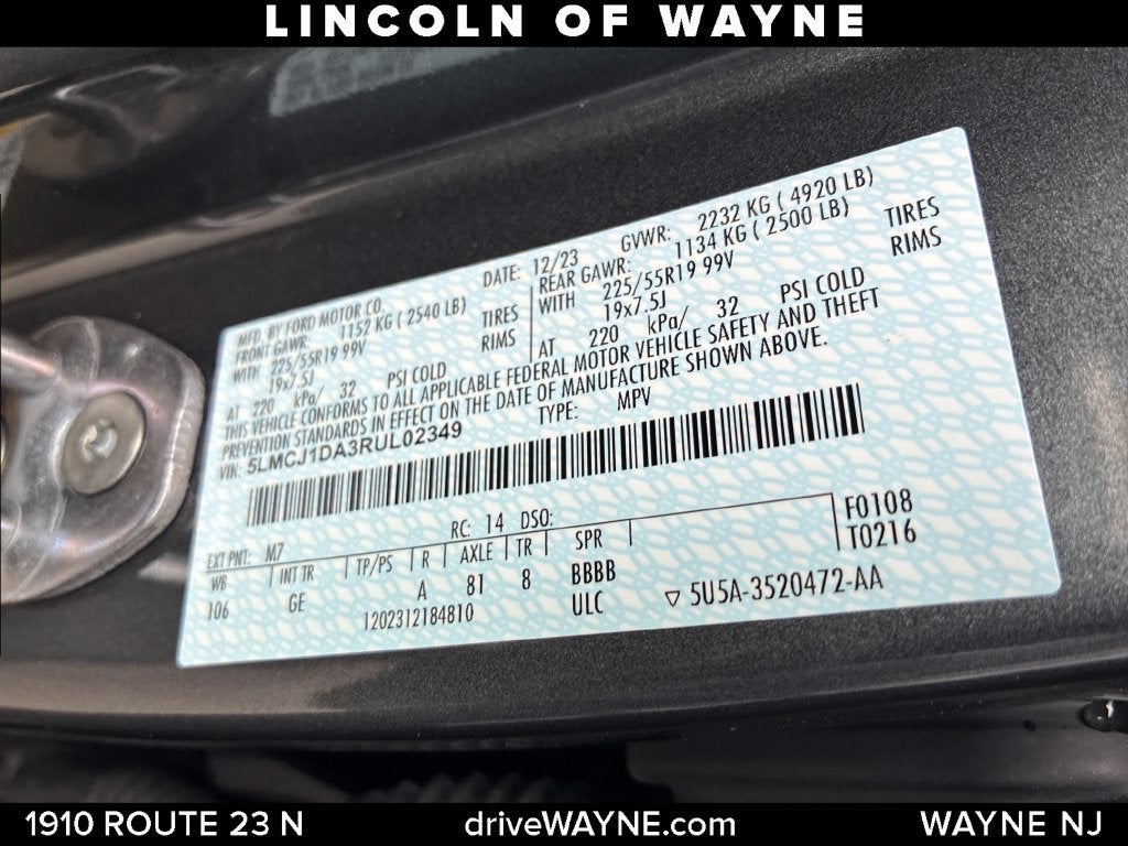 2024 Lincoln Corsair Premiere