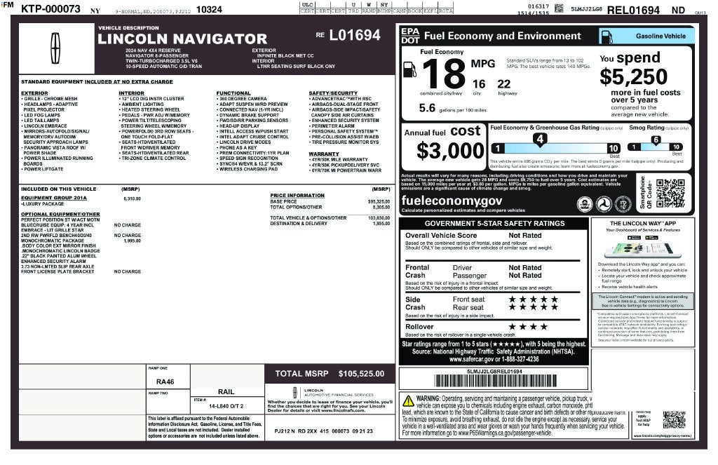 2024 Lincoln Navigator Reserve