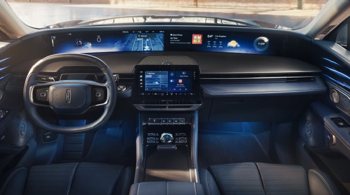 A large panoramic display is shown on the dashboard of a 2026 Lincoln Nautilus® SUV | Lincoln of Wayne in Wayne NJ