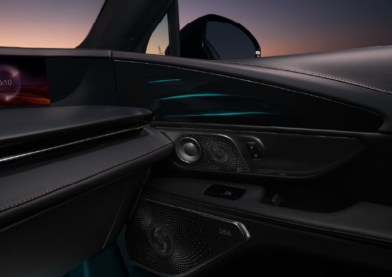 Selectable ambient lighting glows in the passenger door panel. | Lincoln of Wayne in Wayne NJ