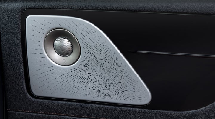 A close-up view of the available Revel® Ultima 3D Audio System. | Lincoln of Wayne in Wayne NJ