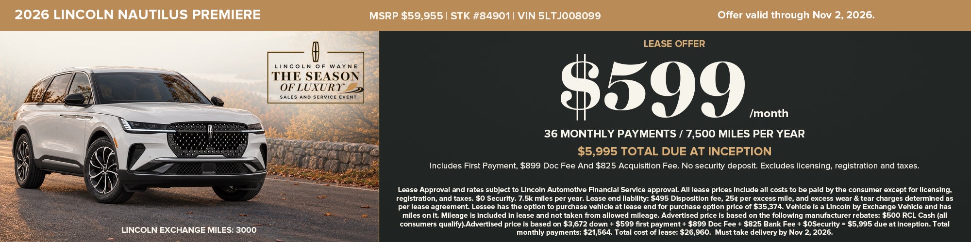 2026 Lincoln Nautilus Premiere