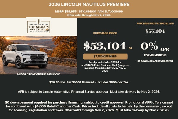 2026 Lincoln Nautilus Premiere