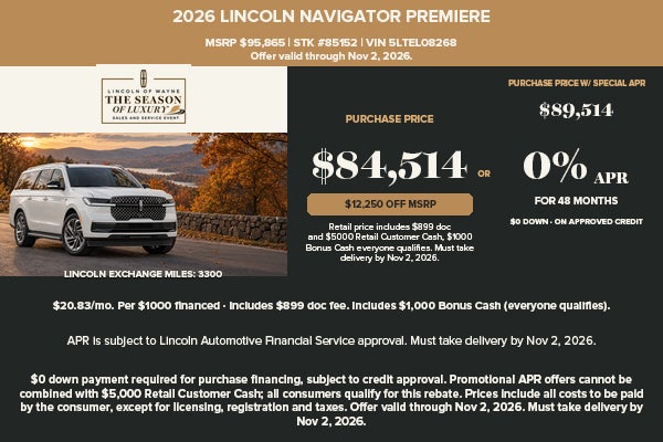 2026 Lincoln Navigator Premiere