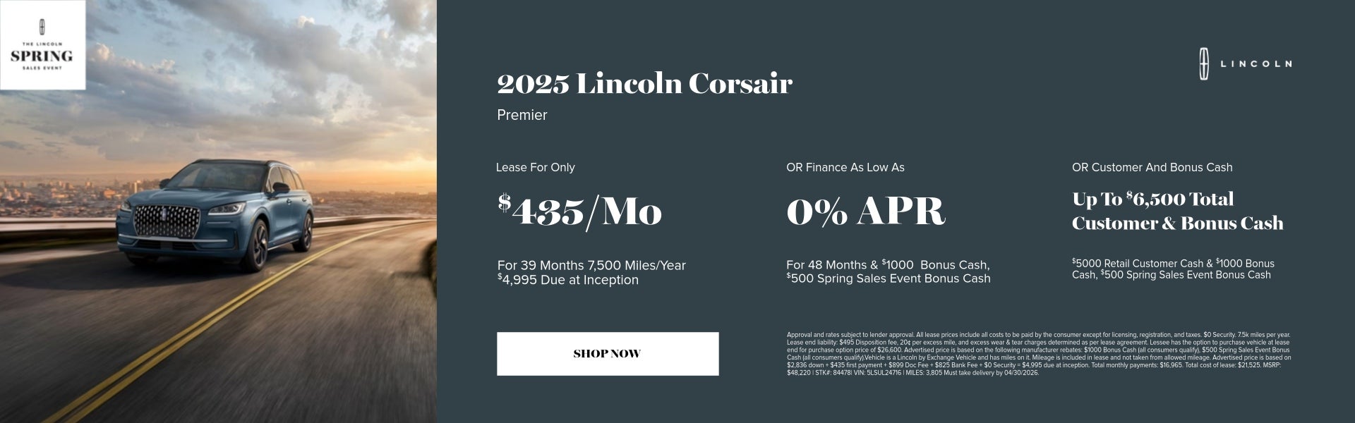 April 2026 New Vehicle Specials