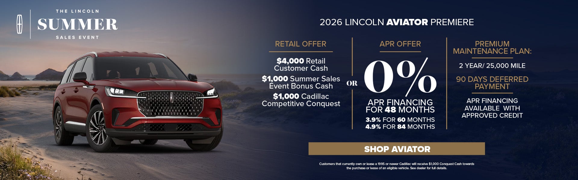 Lincoln Aviator Finance Offer