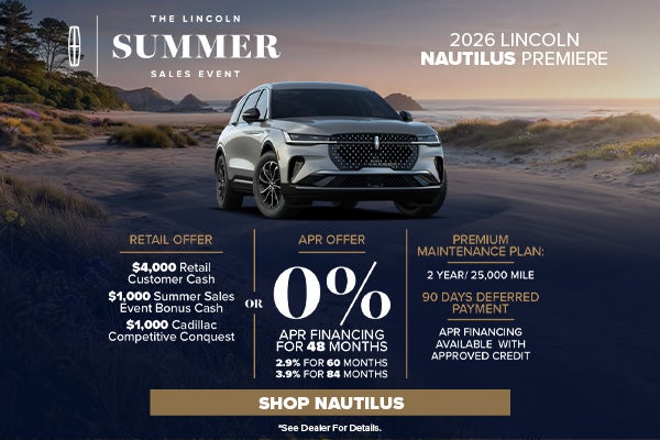 Lincoln Nautilus Finance Offer