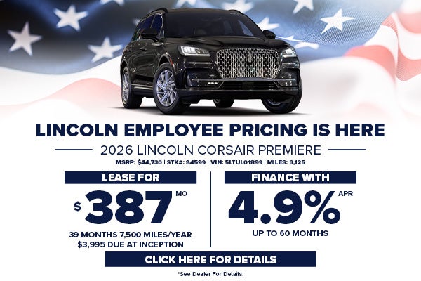 Lincoln Employee Pricing 