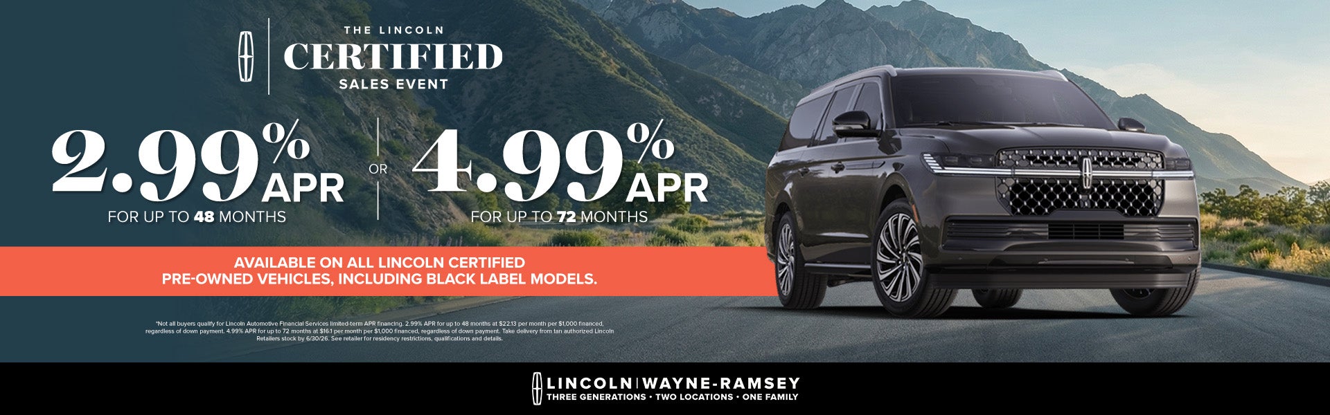 Lincoln CPO Sales Event